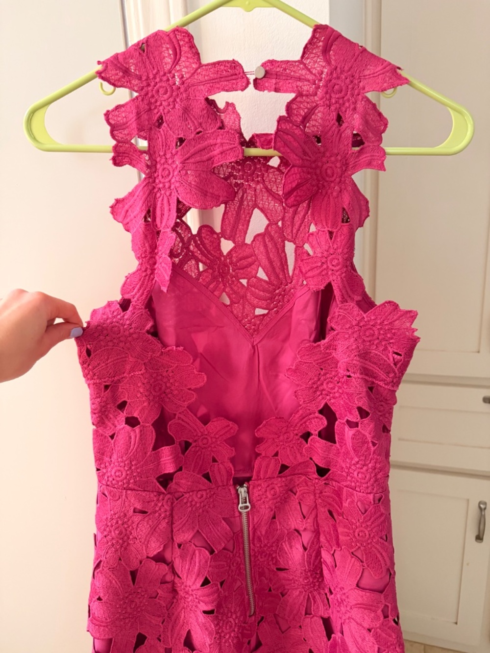 FREE PEOPLE JESSA FLORAL LACE MINI DRESS X SAYLOR - Picture 10 of 12